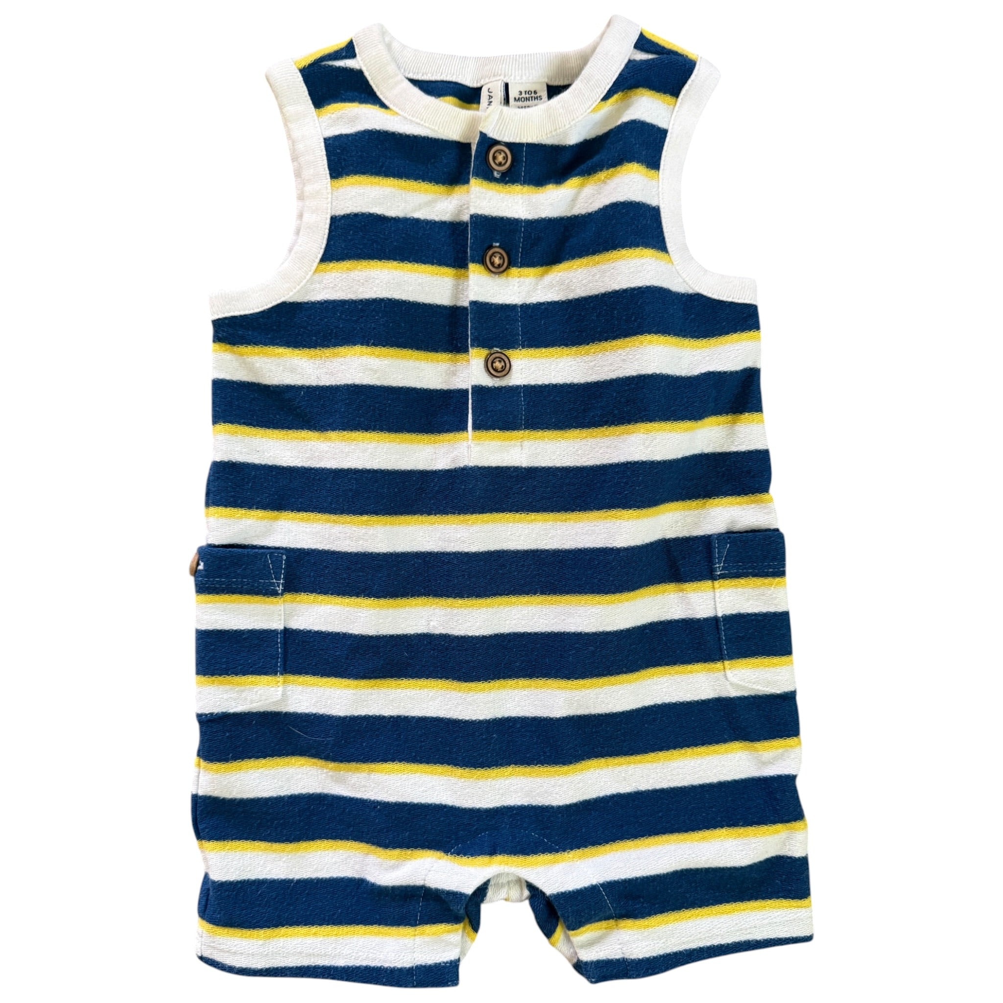 Janie & Jack Striped Romper