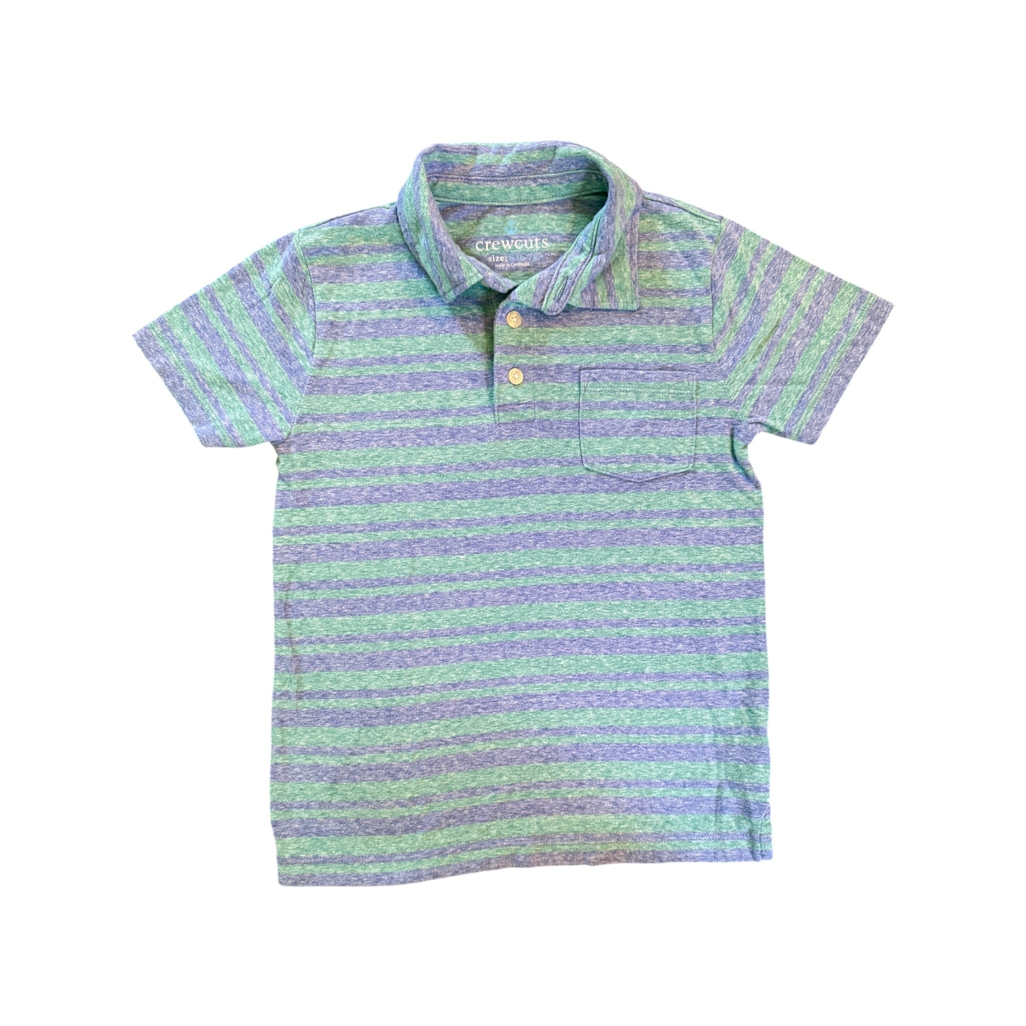Crewcuts Striped Polo Pocket Shirt