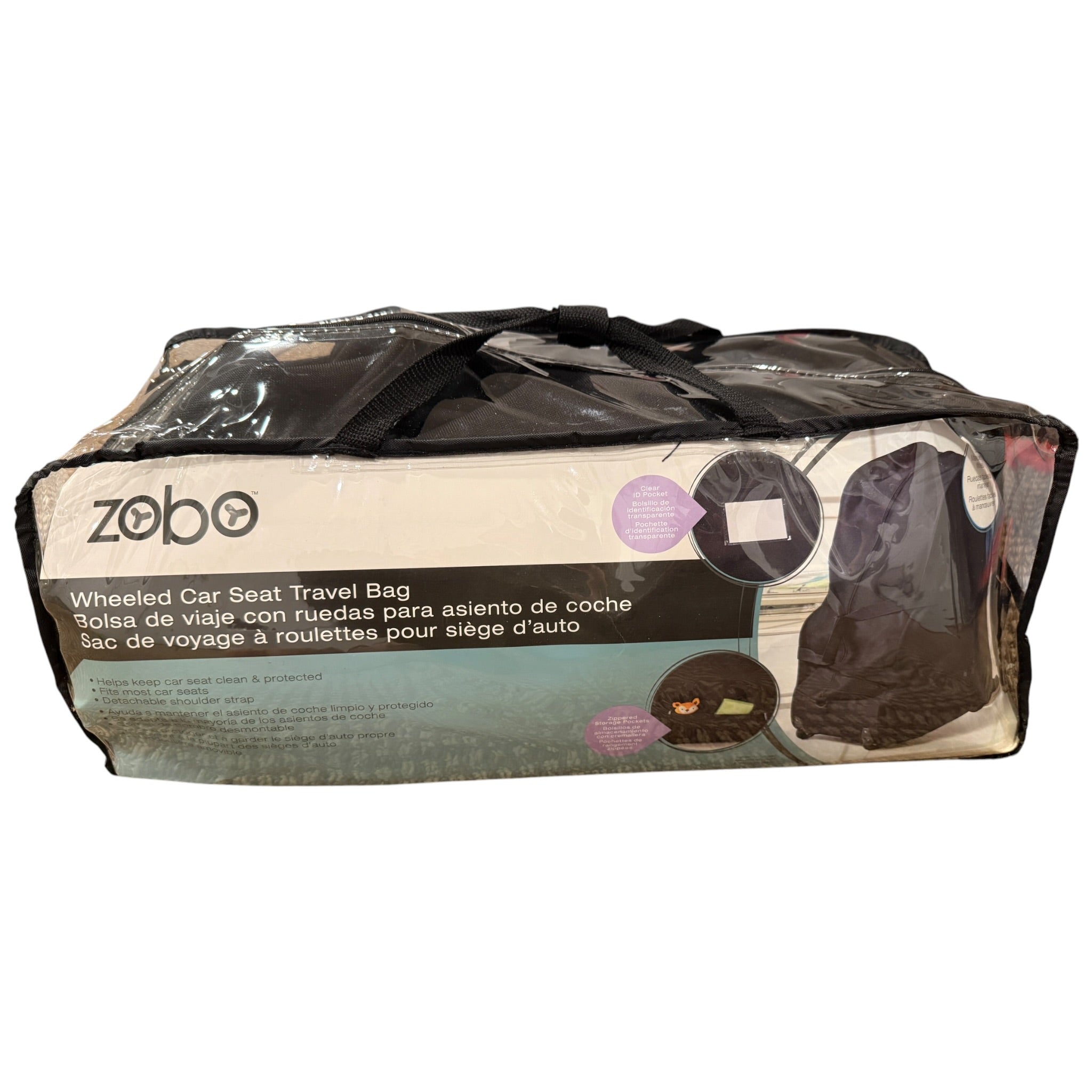 Zobo Wheeled Car Seat Travel Bag