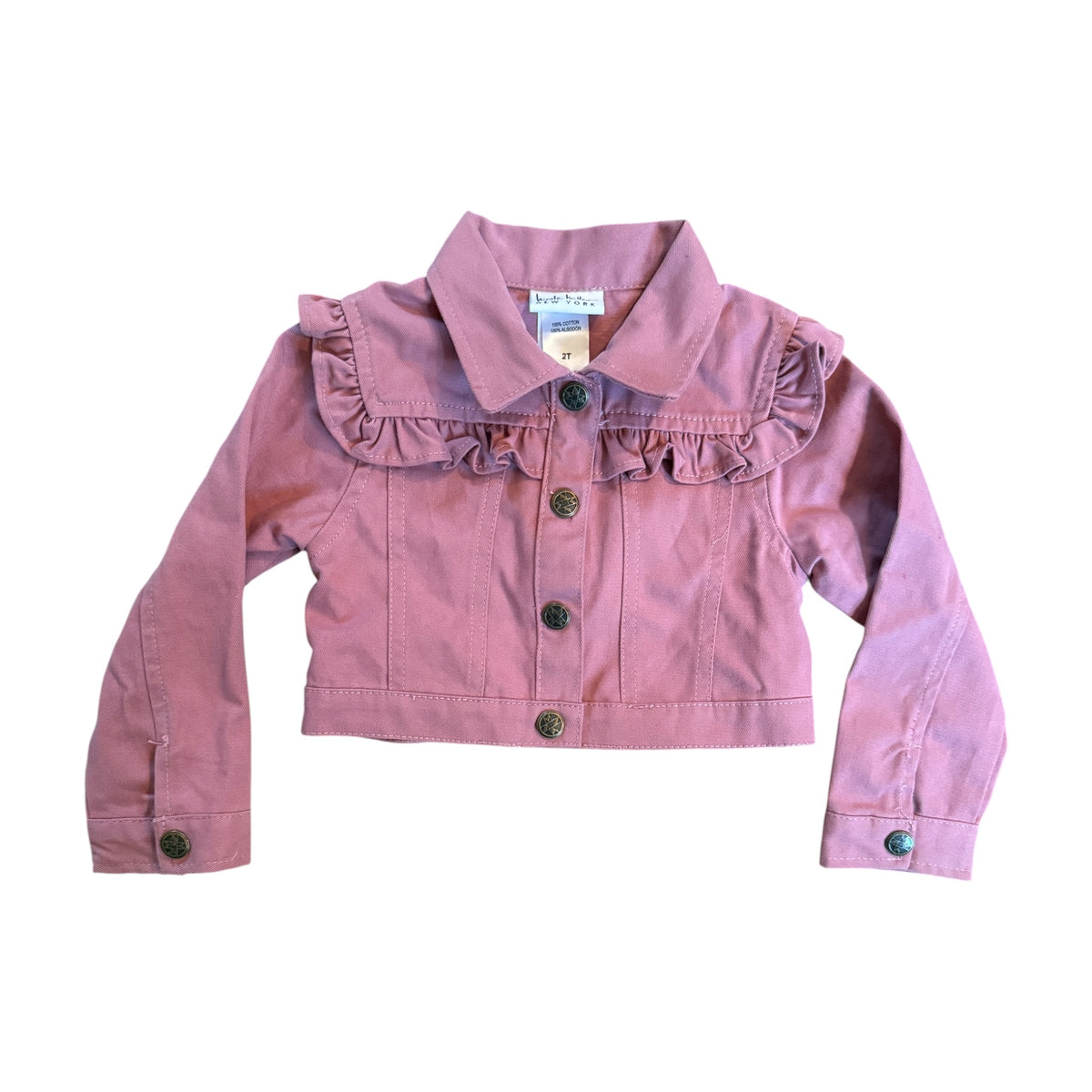 Nicole Miller New York Ruffle Denim Jacket