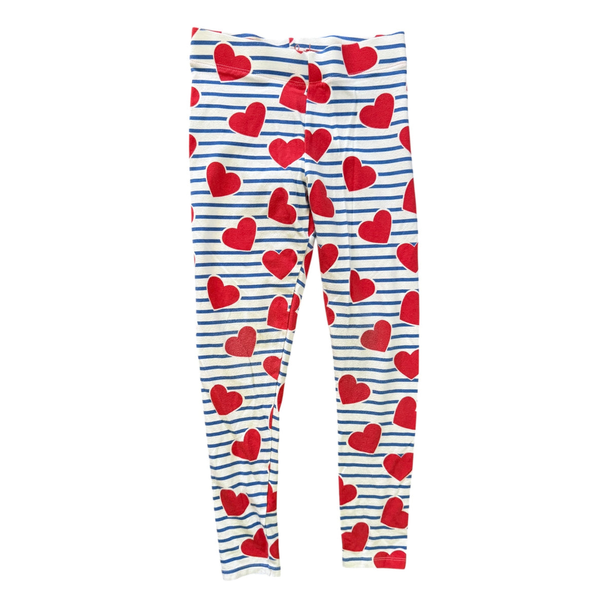 Mini Boden Heart Striped Leggings