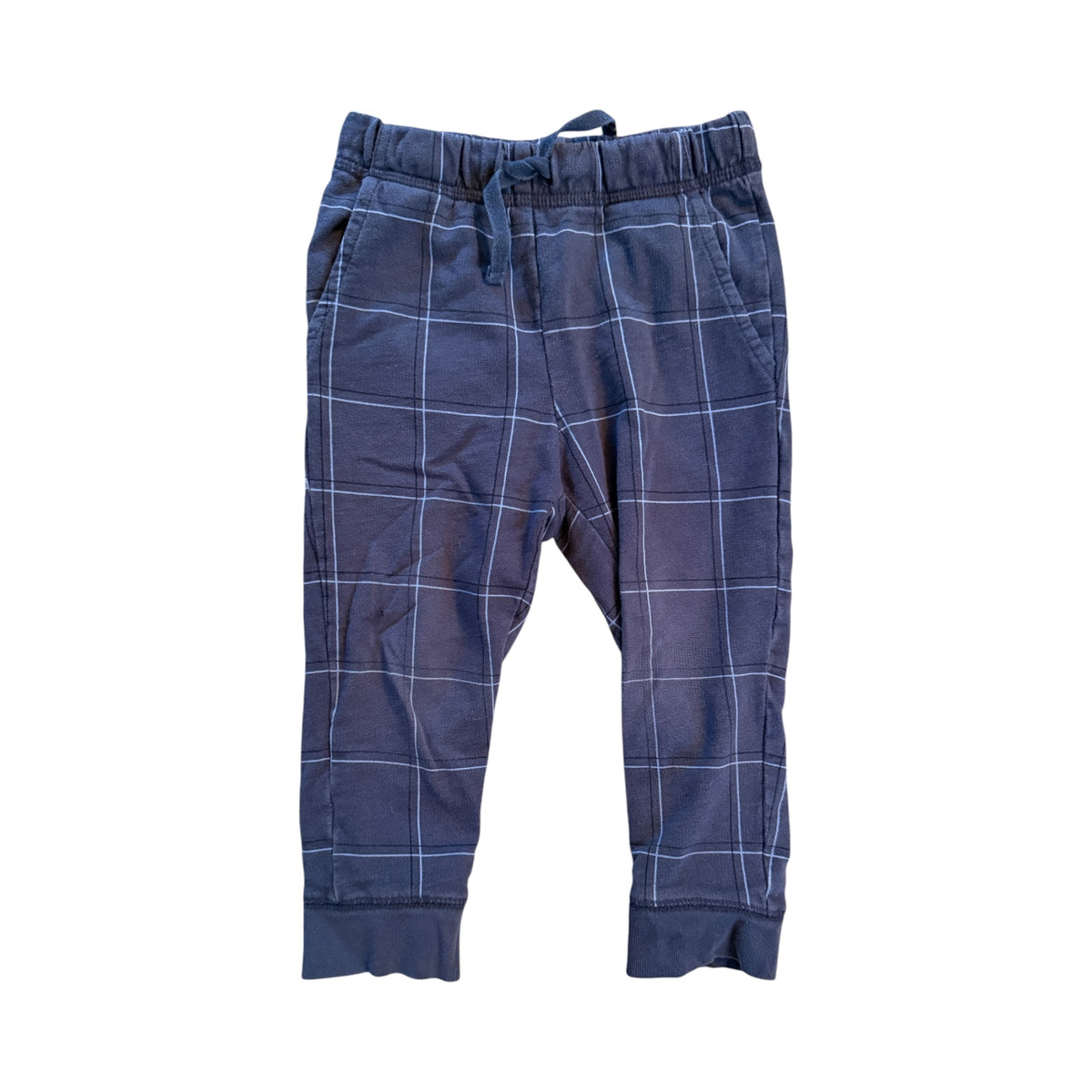 tea Windowpane Plaid Joggers