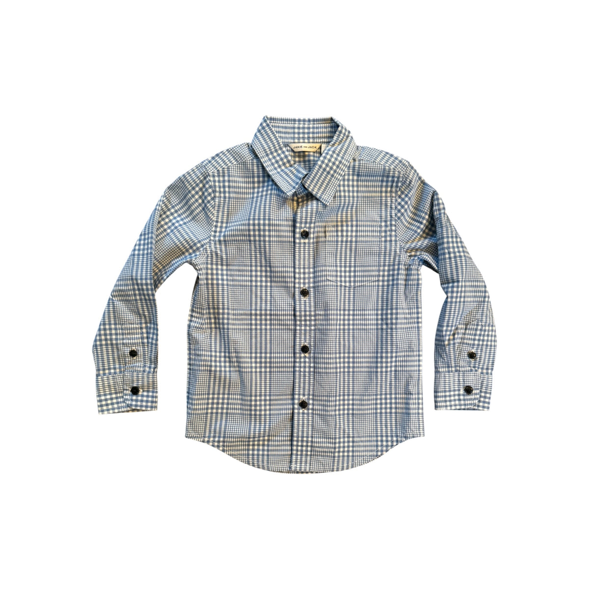 Janie & Jack Checkered Button Down