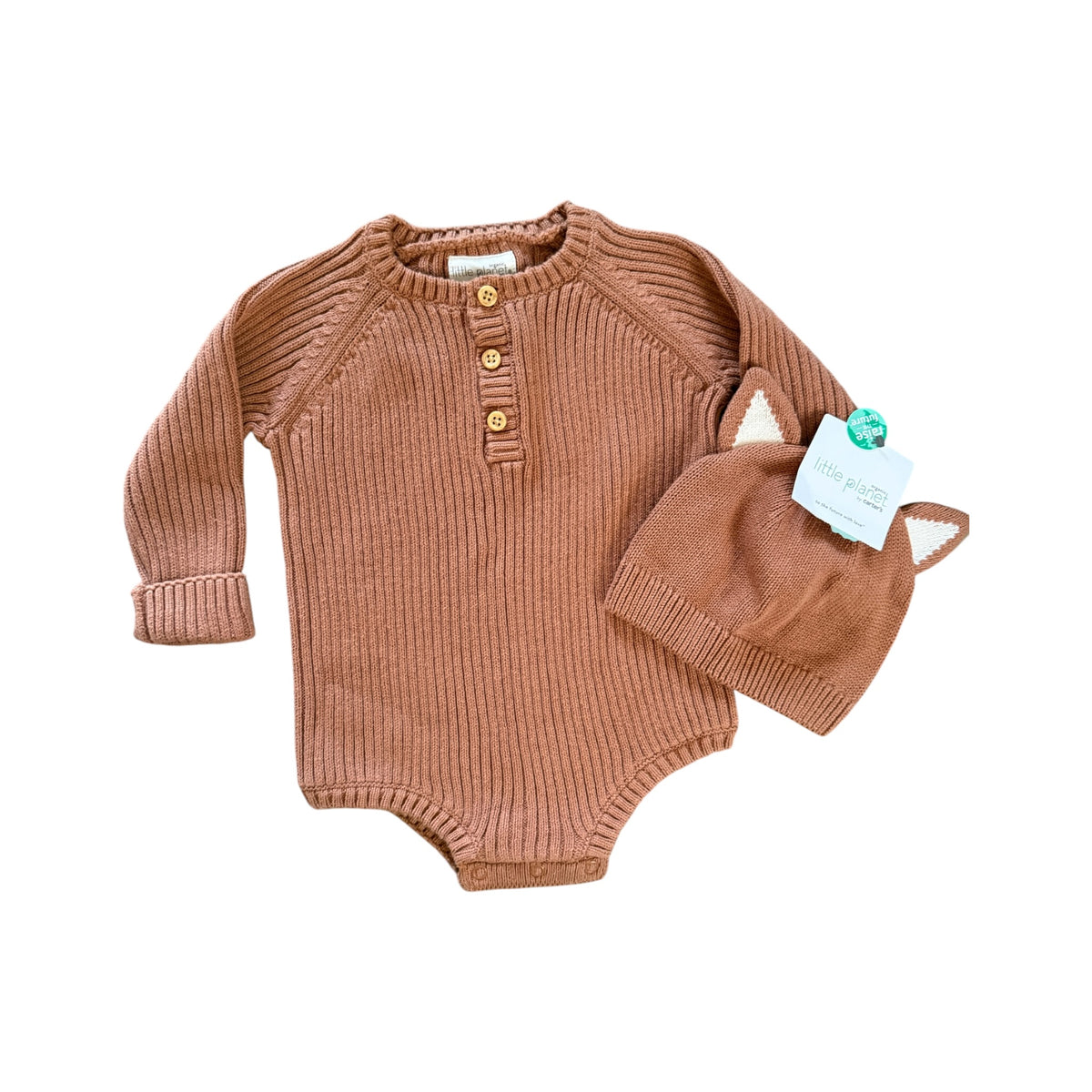 Little Planet Cotton Sweater & Fox Camp