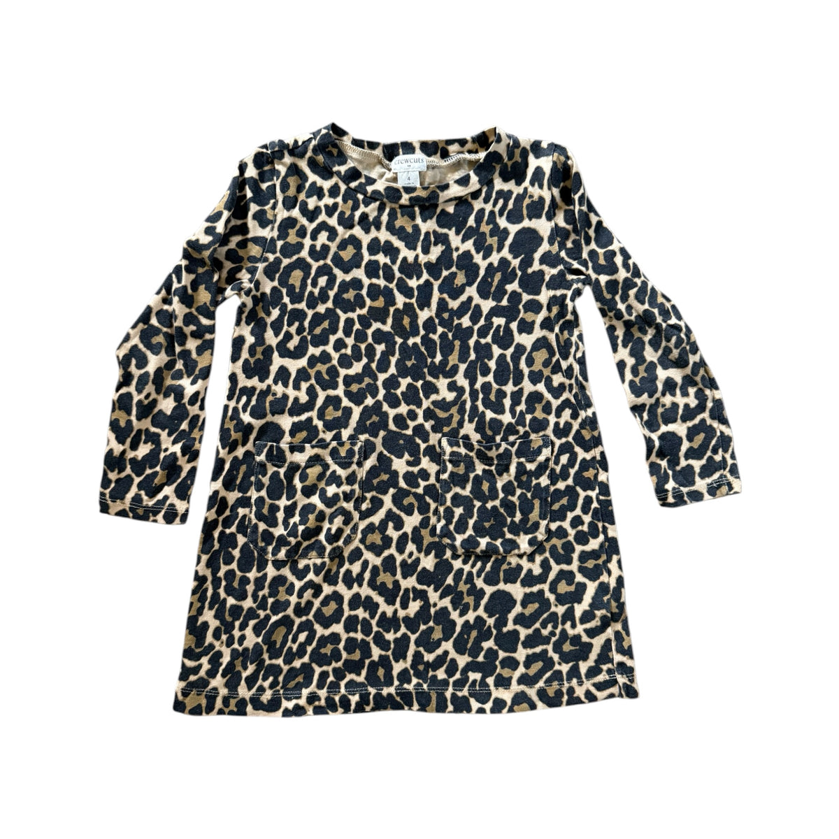 Crewcuts Leopard Cotton Dress