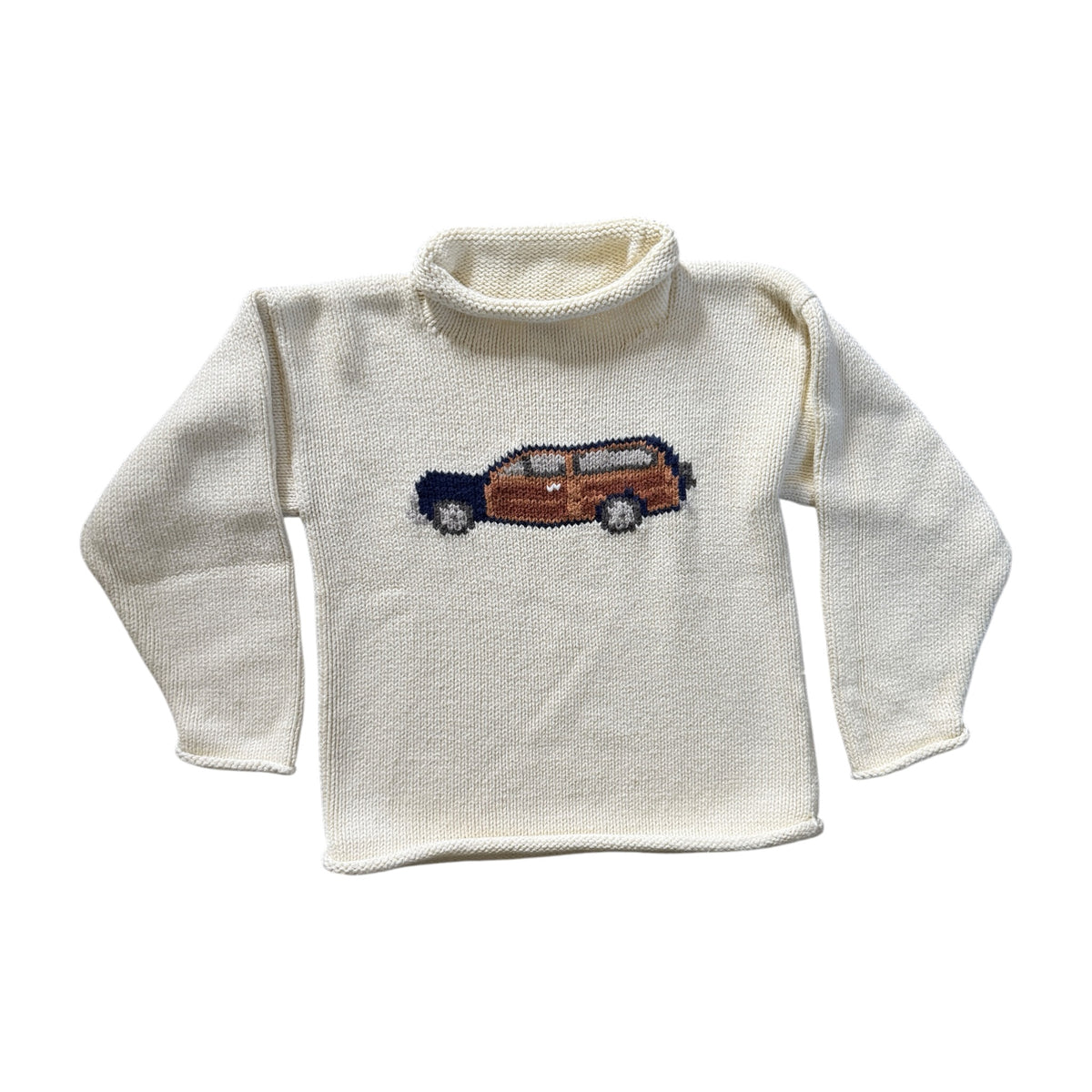 The Red Wagon Car Roll Neck Sweater