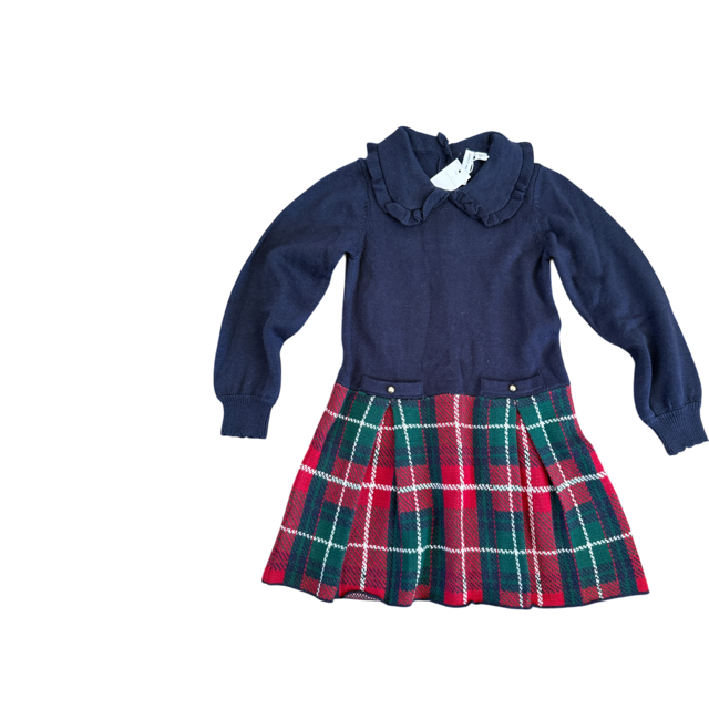 Janie & Jack Tartan Sweater Dress