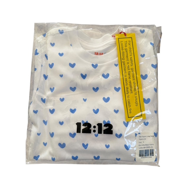12:12 Organic Blue Heart PJ Set