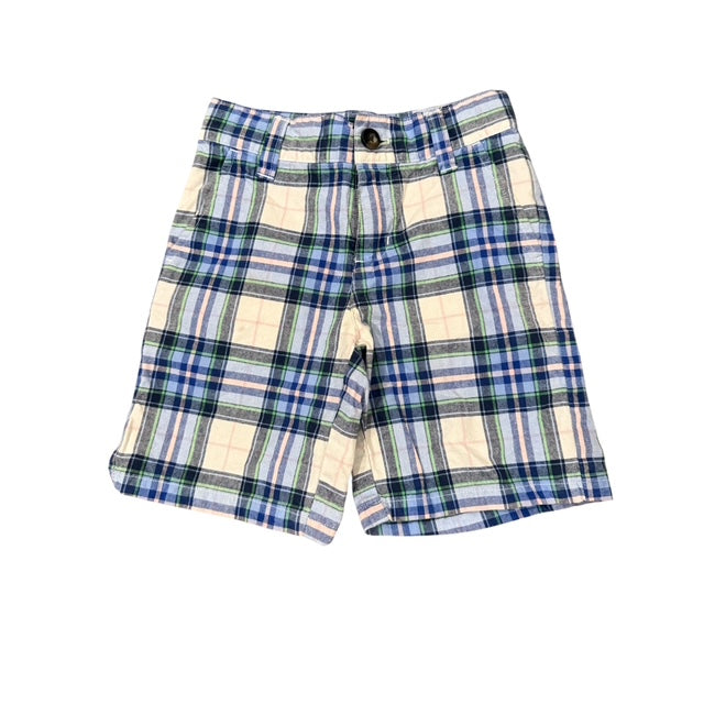 Janie & Jack Plaid Cotton Shorts