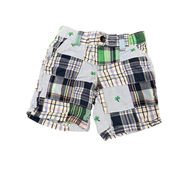 Janie & Jack Patchwork Palm Tree Shorts