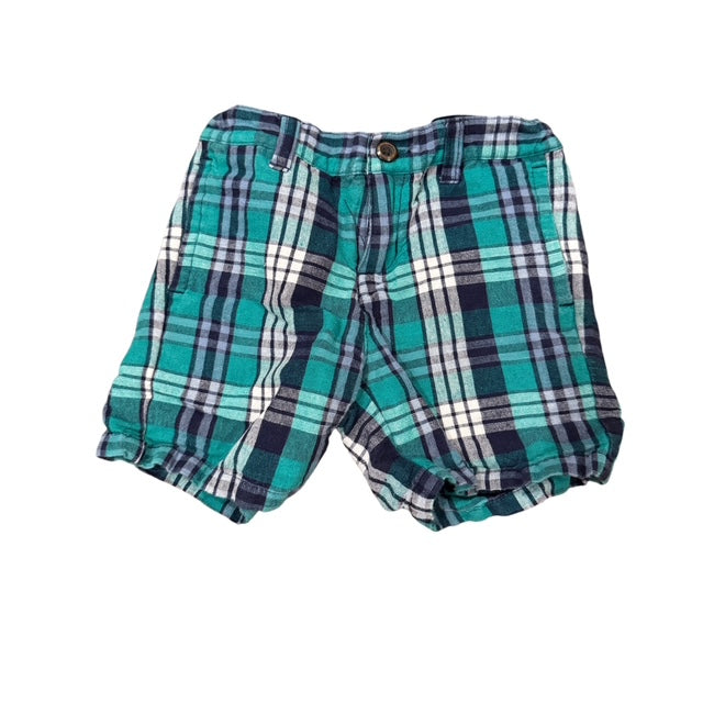 Janie & Jack Plaid Linen Shorts