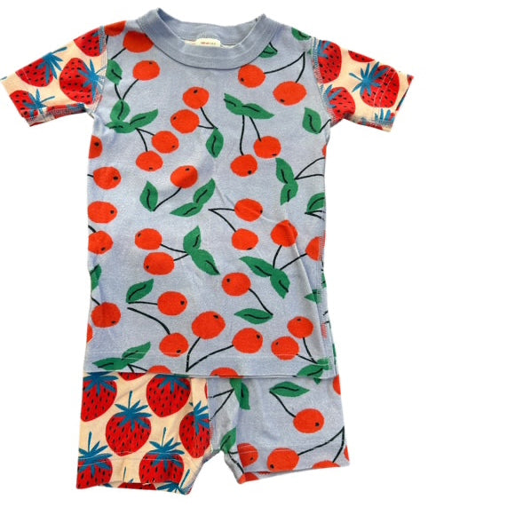 Hanna Andersson Cherry Ribbed Pajamas