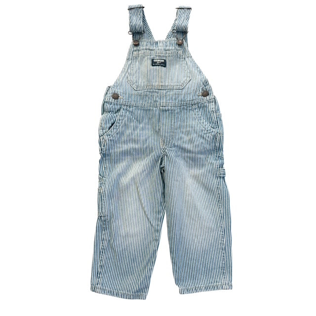 OshKosh B'Gosh Striped Denim Overalls