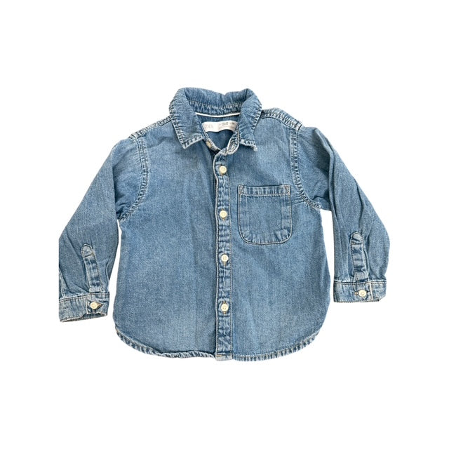 Zara Chambray Button Down
