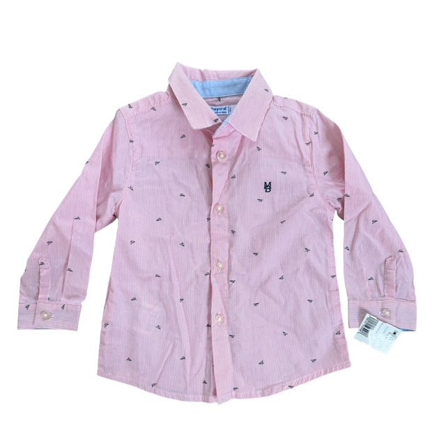 Mayoral Striped Button Down