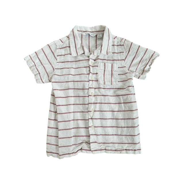 Janie & Jack Striped Linen Shirt