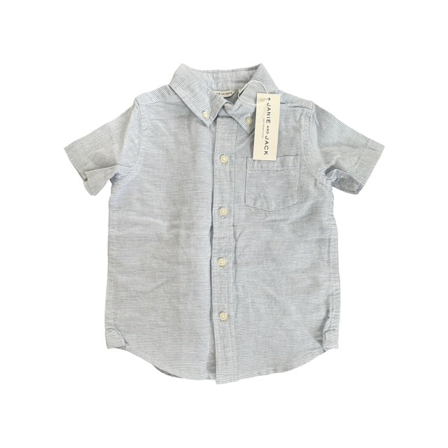Janie & Jack Striped Linen Shirt