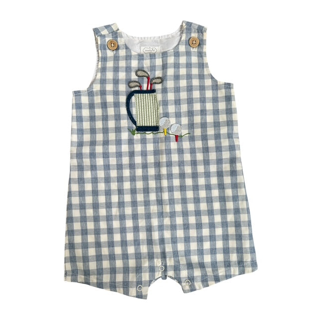 Mud Pie Gingham Golf Onesie