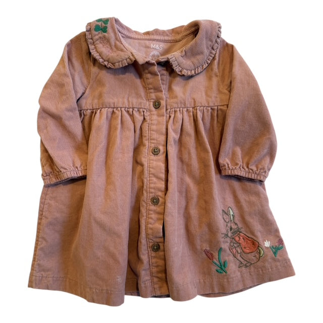 M&S Corduroy Dress with Peter Rabbit