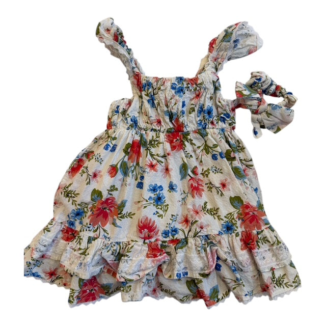 Sincerely Jules Floral Dress w/ Scrunchie