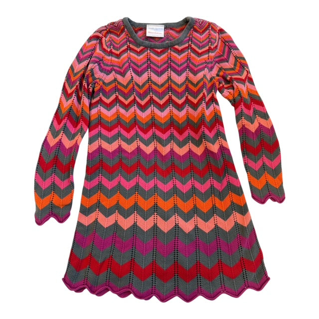 Hanna Andersson Chevron Sweater Dress