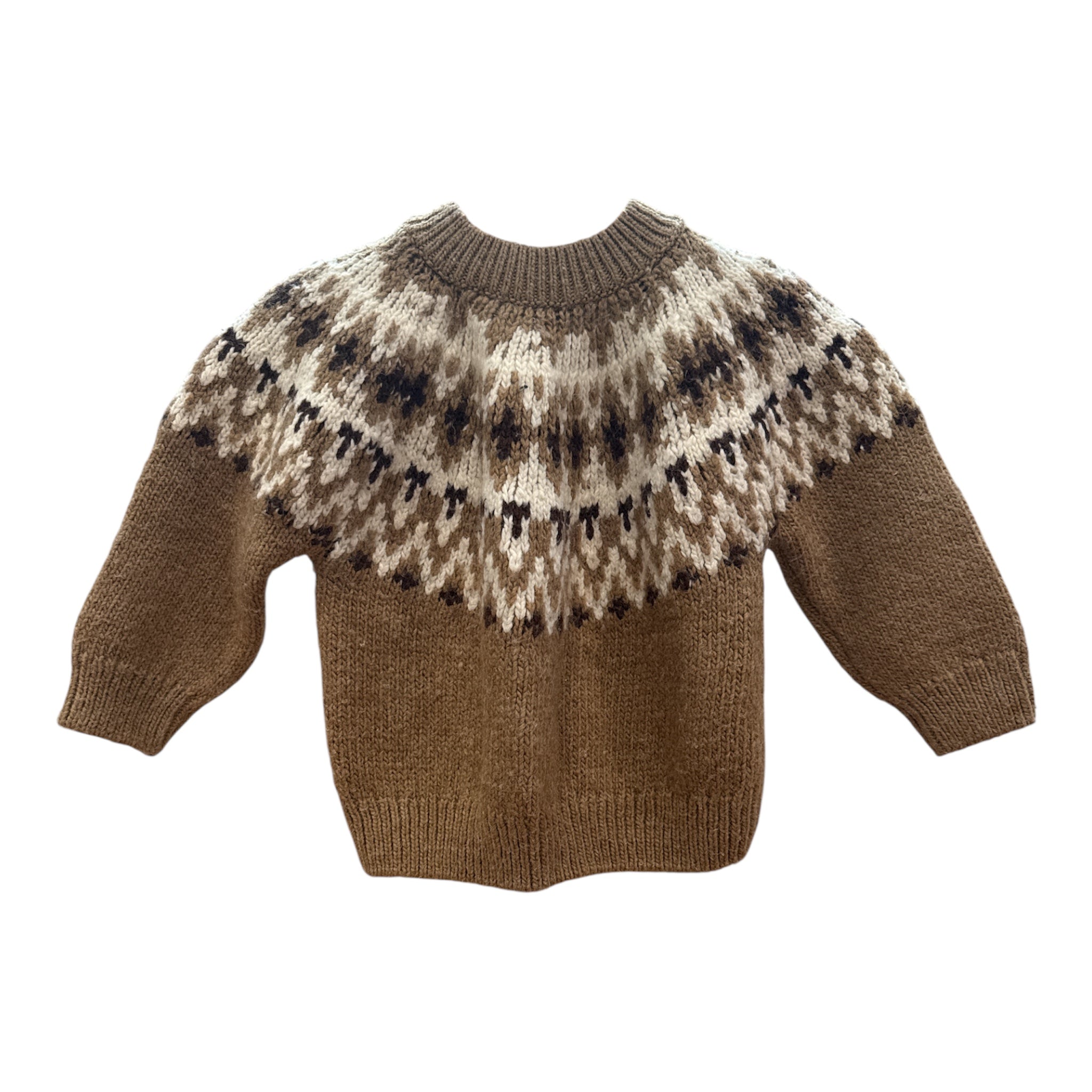 Zara Fair Isle Crewneck Sweater