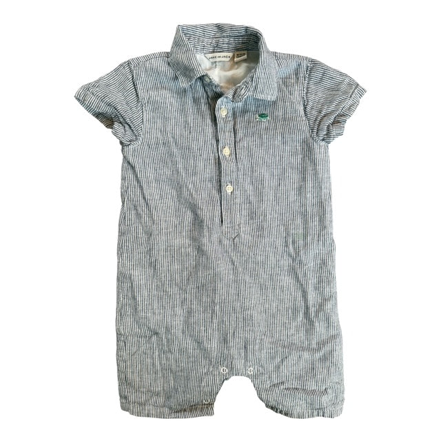 Janie & Jack Striped Linen Romper