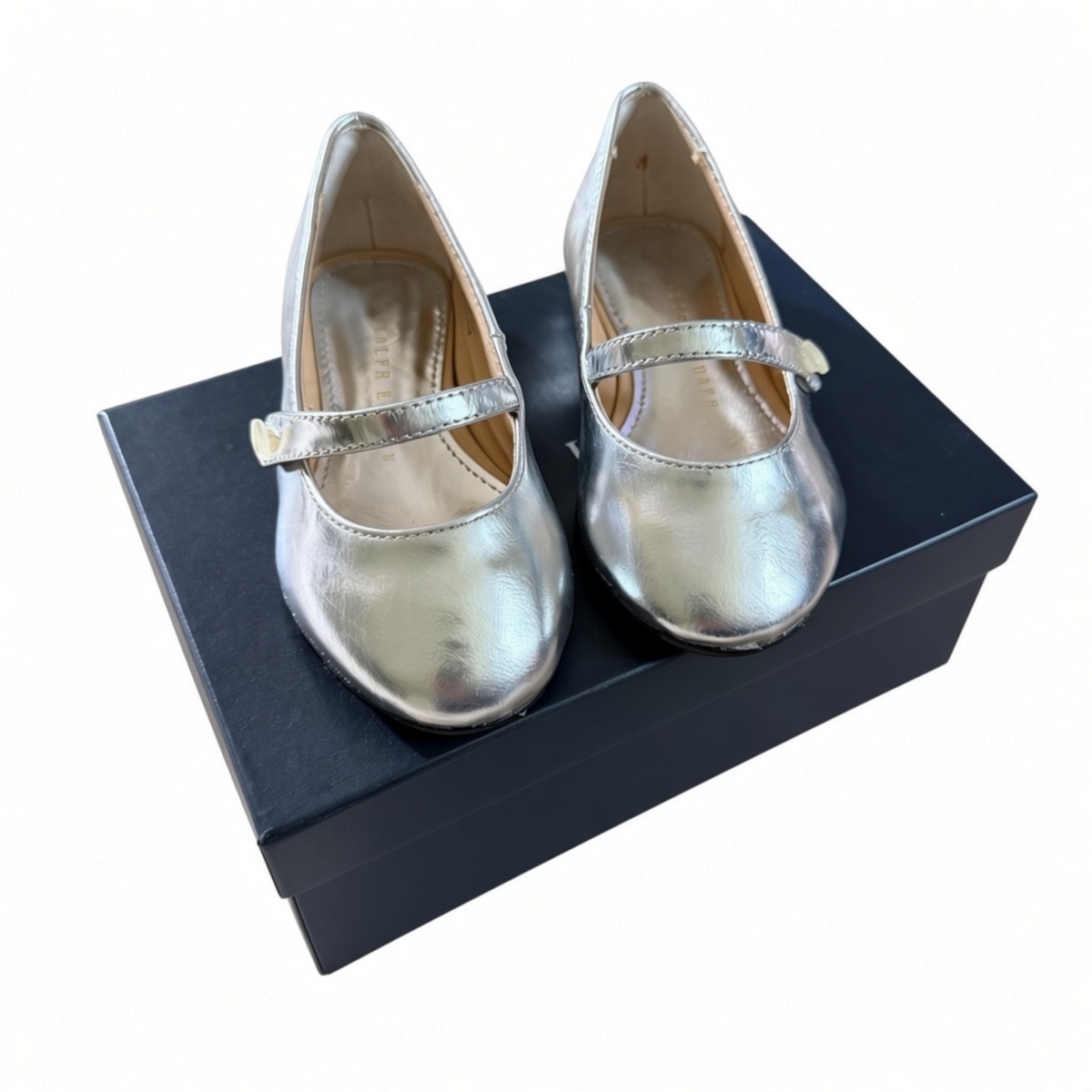 Ralph Lauren Metallic Mary Janes